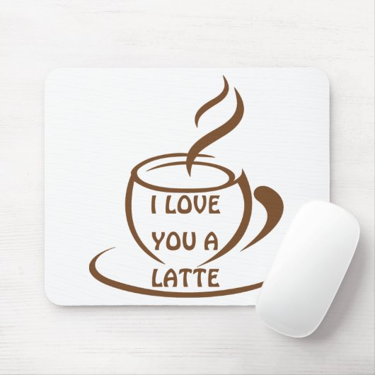 Ik hou van je een romantisch, grappig design muismat (Met muis)