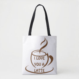 Ik hou van je een romantisch, grappig design tote bag