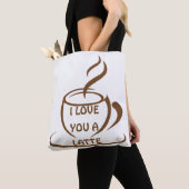 Ik hou van je een romantisch, grappig design tote bag (Dichtbij)