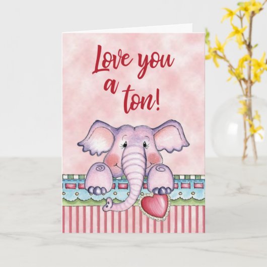 Ik hou van je, een ton kaart (Gele Bloem)