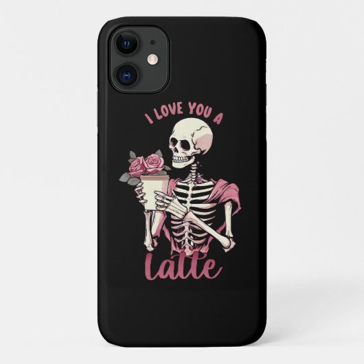Ik hou van je een valentijnsdag skelet Case-Mate iPhone case (Achterkant)