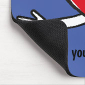 Ik hou van je, een veel rood hart   muismat (Hoek)