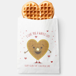 Ik hou van je een Waffle Lot Heart Kinder Valentij Bedankzakje