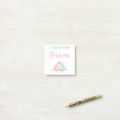 Ik hou van je eeuwig White Post-it® Notes (Op bureau)