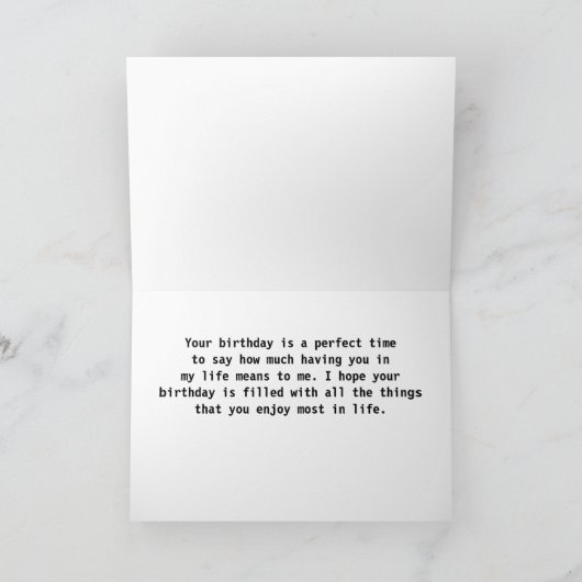 IK HOU VAN JE EN BLIJE VERJAARDAG ***BROER** KAART (Binnen)