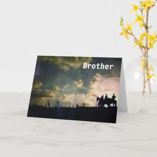 IK HOU VAN JE EN BLIJE VERJAARDAG ***BROER** KAART (Gele Bloem)