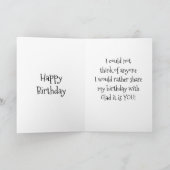 IK HOU VAN JE EN BLIJE "WEDERZIJDSE VERJAARDAG" KAART (Binnen)