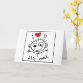 "Ik hou van je" EN "IK MIST JE" Kaart (Gele Bloem)