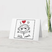 "Ik hou van je" EN "IK MIST JE" Kaart (Voorkant)