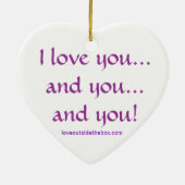 Ik hou van je... en jij... En jij. Ornament (Achterkant)