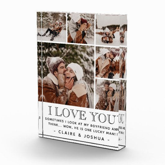 "Ik hou van je" en prijsopgave Modern 6 Foto colla (Rechts)