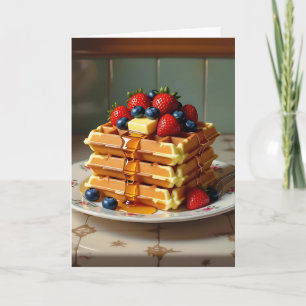 Ik hou van je en vreselijk veel   wafelpen kaart