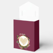 Ik hou van je Fancy Golden Heart met Floral Lijst Bedankdoosjes (Geopend)