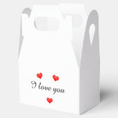 Ik hou van je Favor Box Bedankdoosjes (Geopend)