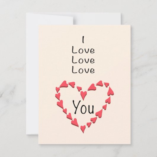 Ik hou van je feestdagenkaart (Voorkant)