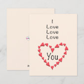 Ik hou van je feestdagenkaart (Voorkant / Achterkant)