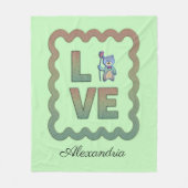 Ik hou van je. fleece deken (Voorkant)