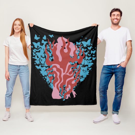 Ik hou van je fleece deken (In situ)
