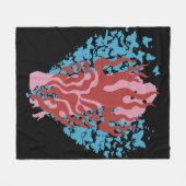 Ik hou van je fleece deken (Voorkant (Horizontaal))