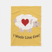 Ik hou van je! fleece deken (Voorkant)