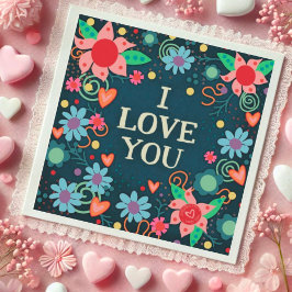 Ik hou van je  Floral Hearts Inspirivity kaart