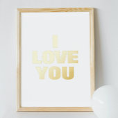 Ik hou van je folie afdrukken