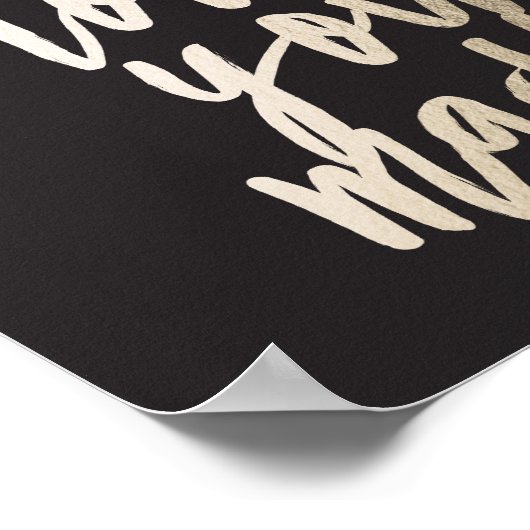 Ik hou van je Folie Art Print (Hoek)