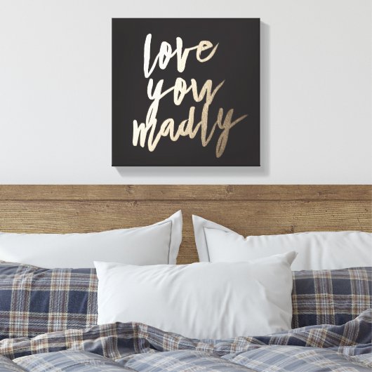 Ik hou van je Folie Art Print (Insitu (Slaapkamer))