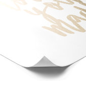 Ik hou van je Folie Art Print (Hoek)