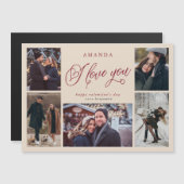 Ik hou van je Foto Collage Valentijnsdag (Voorkant / Achterkant)