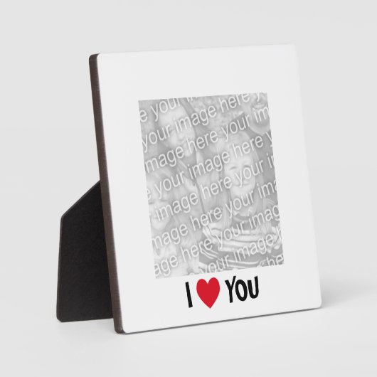 Ik hou van je foto Plaque Fotoplaat (Voorkant)