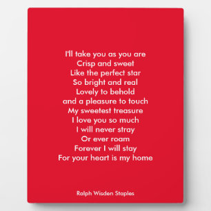 Ik hou van je fotoplaat