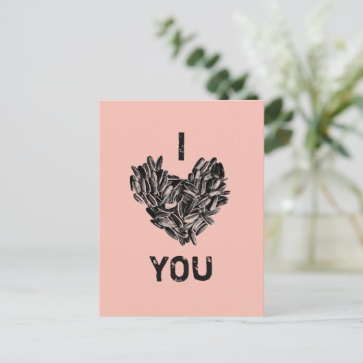 "Ik hou van je" Funny Cute Unieke Briefkaart (Staand voorkant)