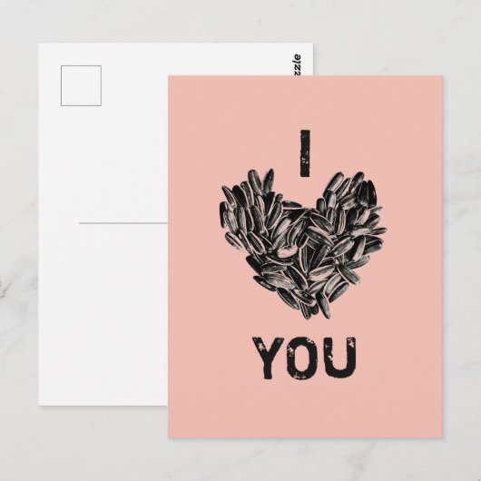 "Ik hou van je" Funny Cute Unieke Briefkaart (Voorkant / Achterkant)