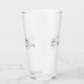 Ik hou van je. Funny Gradient Text Glas (Rechts)