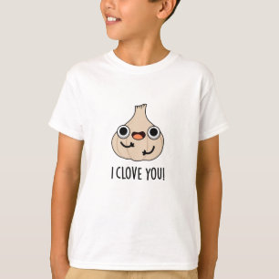 Ik hou van je Funny Spice Garlic Pun T-shirt