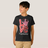 Ik hou van je gebarentaal ASL Valentijnsdag Doof T-shirt (Voorkant volledig)