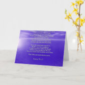 Ik hou van je gedicht kaart (Gele Bloem)