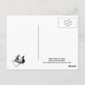 Ik hou van je gedicht postkaarten (Achterkant)