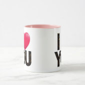 Ik hou van je geen restituties Valentijnsdag gesch Mok (Midden)