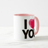 Ik hou van je geen restituties Valentijnsdag gesch Mok (Voorkant rechts)
