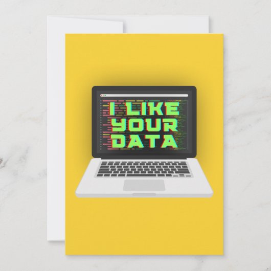 IK HOU VAN JE GEGEVENS FEESTDAGENKAART (Voorkant)