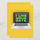 IK HOU VAN JE GEGEVENS FEESTDAGENKAART (Voorkant / Achterkant)