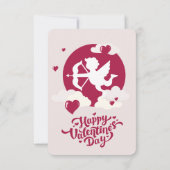 Ik hou van je Gelukkige Valentijnsdag Romantische  Bedankkaart (Achterkant)