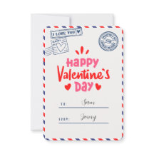 Ik hou van je Gelukkige Valentijnsdag Romantische