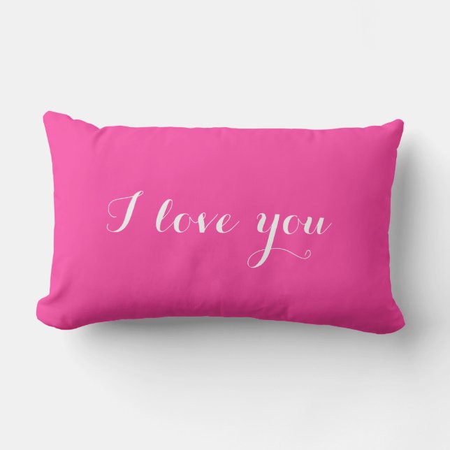 Ik hou van je Gepersonaliseerd Pillow Kussen (Voorkant)