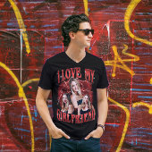 Ik hou van je gepersonaliseerde Bootleg Couple Gif T-shirt