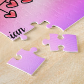 Ik hou van je Gepersonaliseerde naam Legpuzzel (Zijkant)