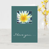 Ik hou van je... gewoon omdat jij jij bent! kaart (Gele Bloem)