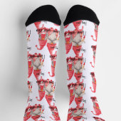 Ik hou van je gezicht, grappige koepel sokken (Top)